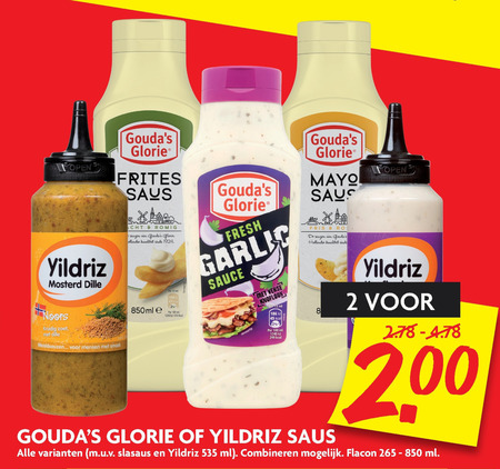 Goudas Glorie   mayonaise, snacksaus folder aanbieding bij  Dekamarkt - details