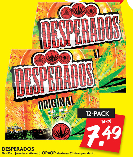 Desperados   speciaalbier folder aanbieding bij  Dekamarkt - details