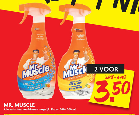 Mr Muscle   allesreiniger, badkamerreiniger folder aanbieding bij  Dekamarkt - details