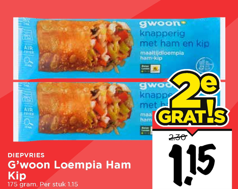 Gwoon   loempia folder aanbieding bij  Vomar - details