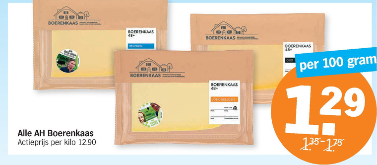 Boerenkaas   kaas, kaasplakken folder aanbieding bij  Albert Heijn - details