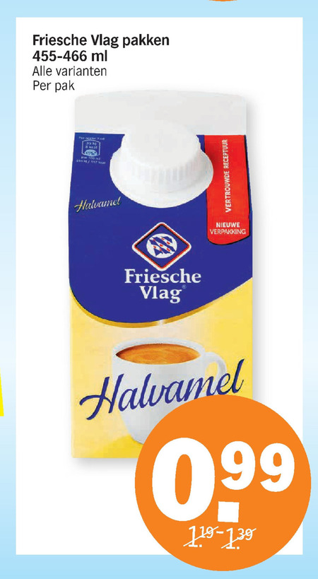 Friesche Vlag   koffiemelk folder aanbieding bij  Albert Heijn - details