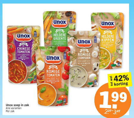 Unox   soep folder aanbieding bij  Albert Heijn - details