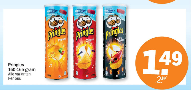 Pringles   chips folder aanbieding bij  Albert Heijn - details