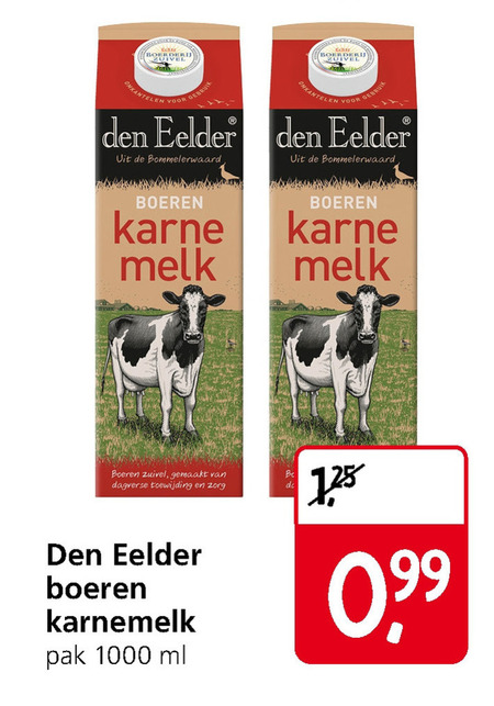 Den Eelder   karnemelk folder aanbieding bij  Jan Linders - details