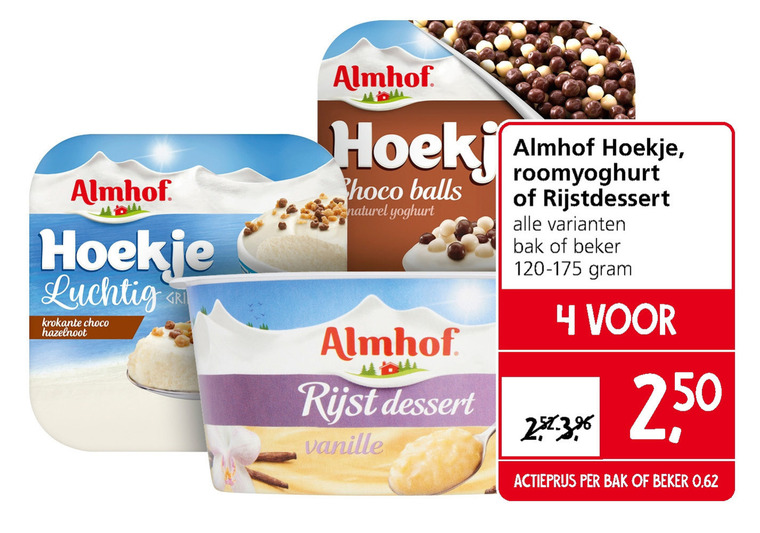 Almhof   toetje, vruchtenyoghurt folder aanbieding bij  Jan Linders - details