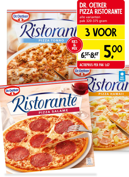 Dr Oetker   diepvriespizza folder aanbieding bij  Jan Linders - details