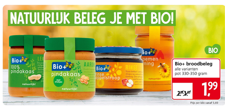 Bio Plus   appelstroop, pindakaas folder aanbieding bij  Jan Linders - details