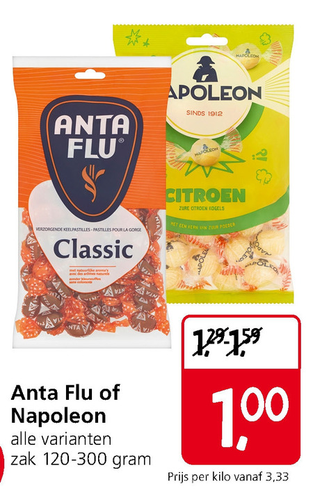 Anta Flu   keelpastilles, snoep folder aanbieding bij  Jan Linders - details