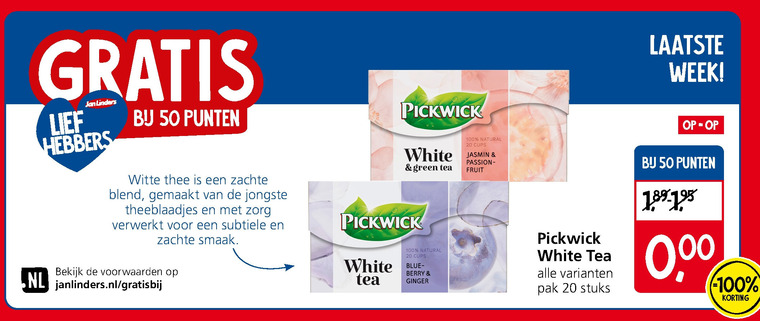 Pickwick   thee folder aanbieding bij  Jan Linders - details