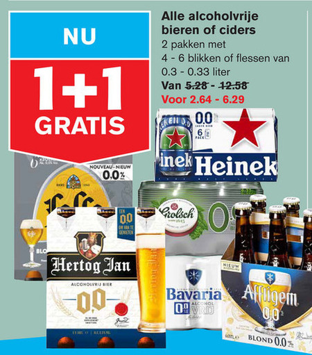 Amstel   appelcider, alcoholvrij bier folder aanbieding bij  Hoogvliet - details