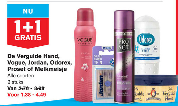 ProSet   hairspray, tandenstokers folder aanbieding bij  Hoogvliet - details