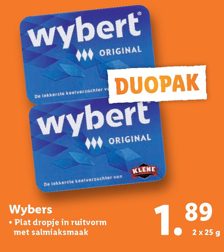 Wybert   snoep folder aanbieding bij  Lidl - details