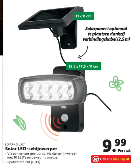 Livarno   buitenlamp folder aanbieding bij  Lidl - details