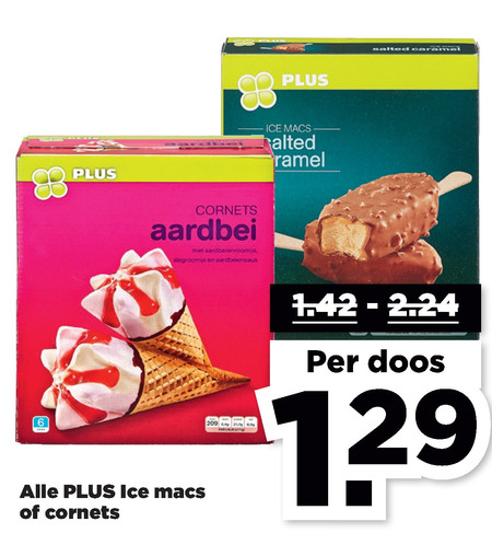 Plus Huismerk   ijslollies, ijscornets folder aanbieding bij  Plus - details