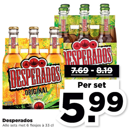 Desperados   speciaalbier folder aanbieding bij  Plus - details