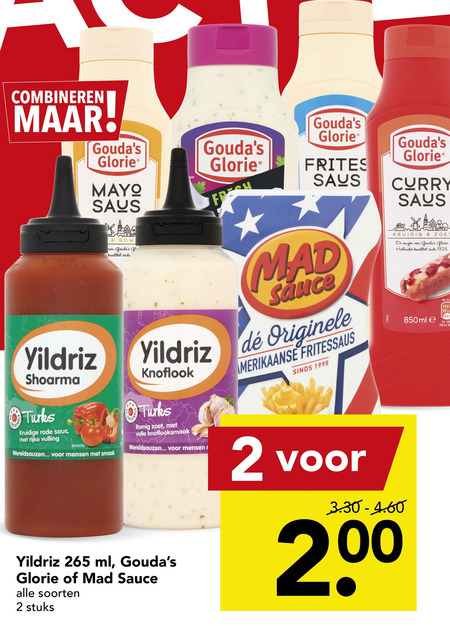 Yildriz   snacksaus, fritessaus folder aanbieding bij  Deen - details