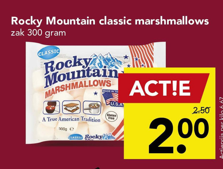 Rocky Mountain   marshmallows folder aanbieding bij  Deen - details