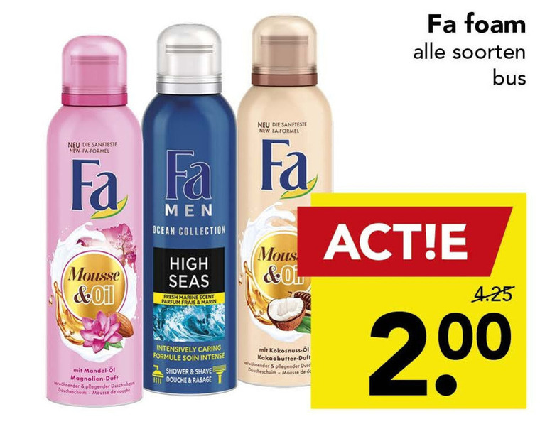 Fa   douchegel folder aanbieding bij  Deen - details