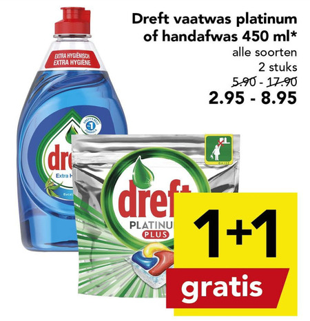 Dreft   afwasmiddel, vaatwasmiddel folder aanbieding bij  Deen - details