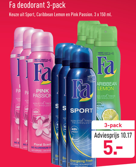 Fa   deodorant folder aanbieding bij  Aldi - details