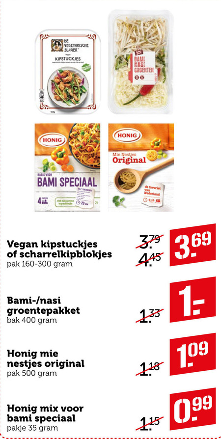 De vegetarische Slager   maaltijdmix, mie folder aanbieding bij  Coop - details