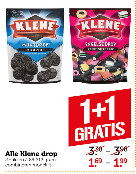 Klene   drop folder aanbieding bij  Coop - details