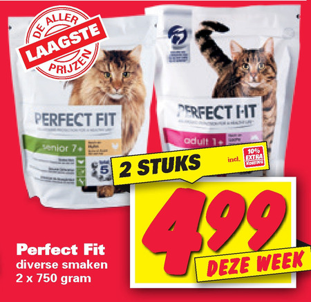 Perfect Fit   kattenvoer folder aanbieding bij  Nettorama - details