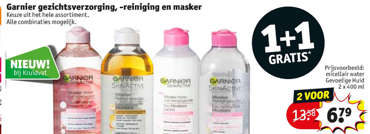 Garnier Skin Active   reinigingslotion, dagcreme folder aanbieding bij  Kruidvat - details