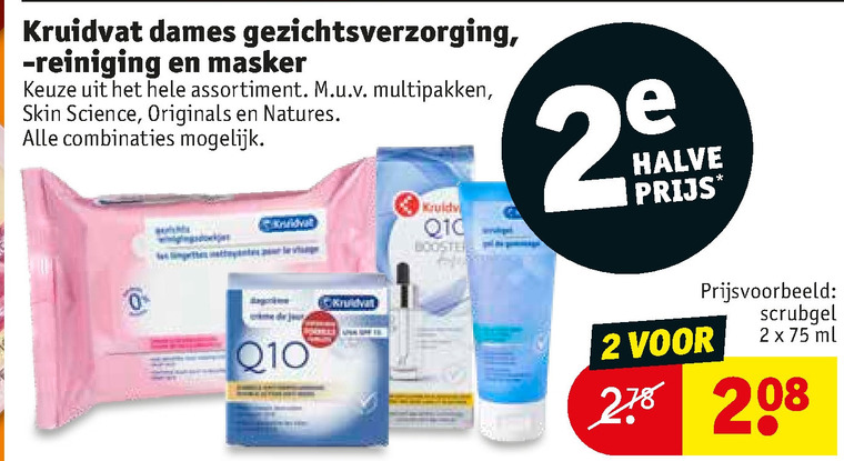 Kruidvat Huismerk   gezichtsverzorging, dagcreme folder aanbieding bij  Kruidvat - details