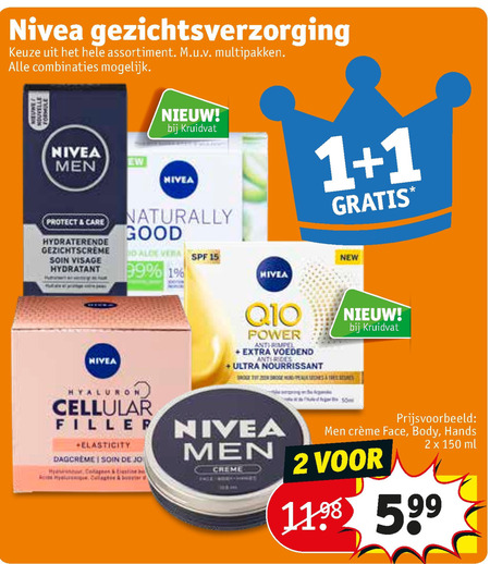 Nivea   douchegel, dagcreme folder aanbieding bij  Kruidvat - details