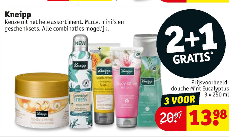 Kneipp   douchegel, bodylotion folder aanbieding bij  Kruidvat - details