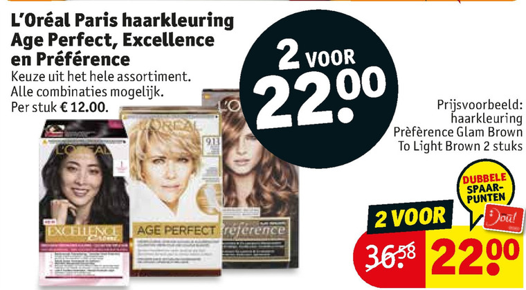 L Oreal   haarkleuring folder aanbieding bij  Kruidvat - details