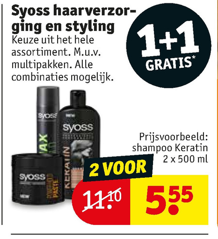 Syoss   haarverzorging, haargel folder aanbieding bij  Kruidvat - details