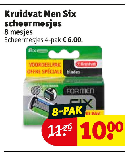 Kruidvat Huismerk   scheermesjes folder aanbieding bij  Kruidvat - details