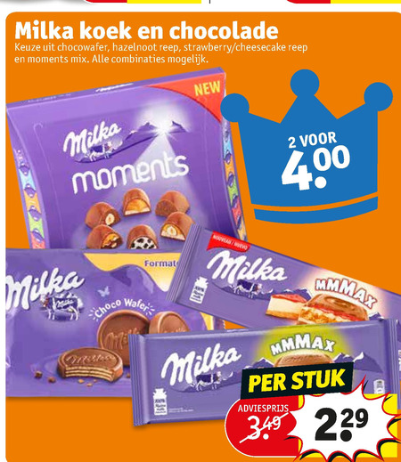 Milka   chocolade, biscuits folder aanbieding bij  Kruidvat - details