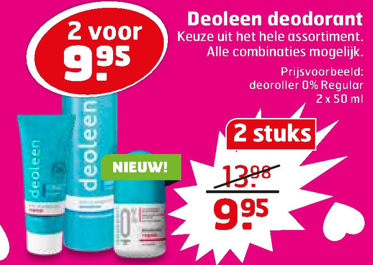 Deoleen   deodorant folder aanbieding bij  Trekpleister - details