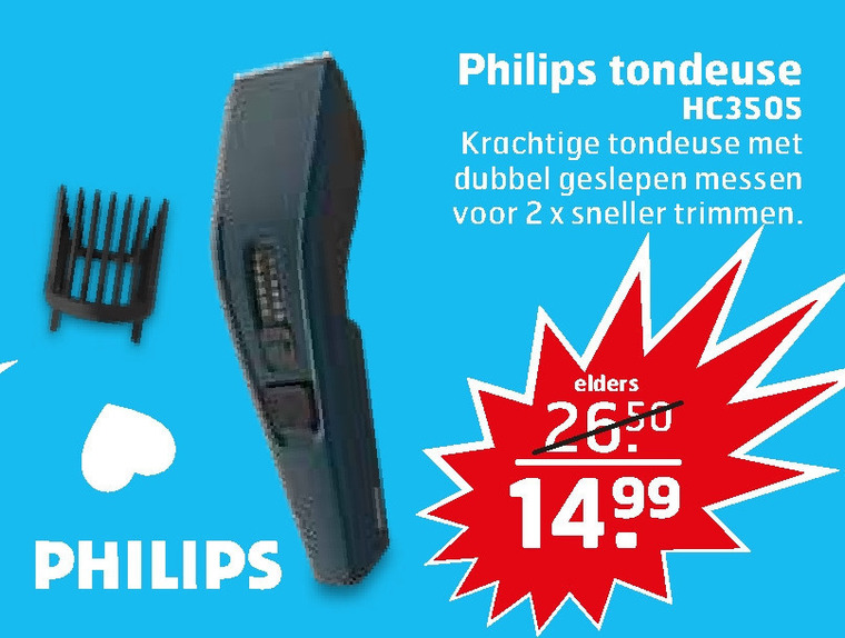 Philips   tondeuse folder aanbieding bij  Trekpleister - details