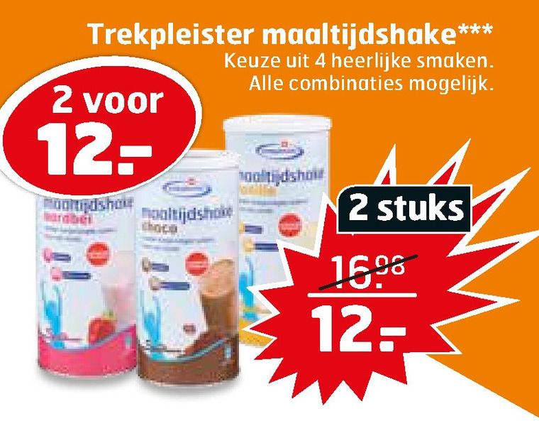 Trekpleister Huismerk   afslankmaaltijd folder aanbieding bij  Trekpleister - details