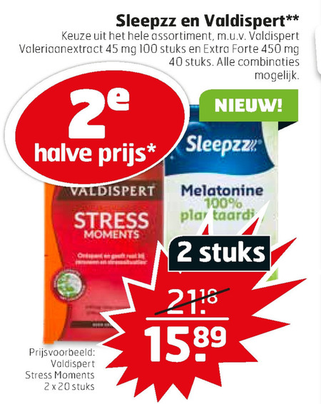 Valdispert   voedingssupplement folder aanbieding bij  Trekpleister - details