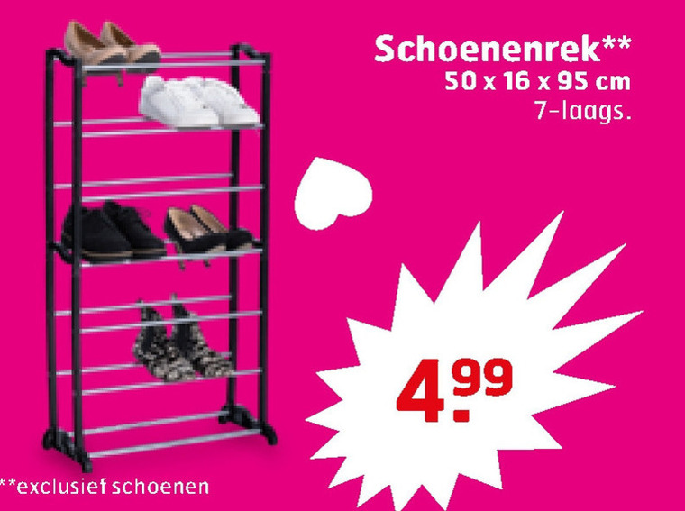 dreigen tarwe Idioot schoenenrek folder aanbieding bij Trekpleister - details