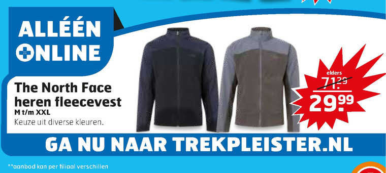 The North Face   heren vest folder aanbieding bij  Trekpleister - details