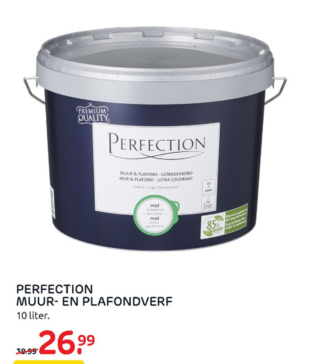 Perfection   muurverf, plafondverf folder aanbieding bij  Praxis - details