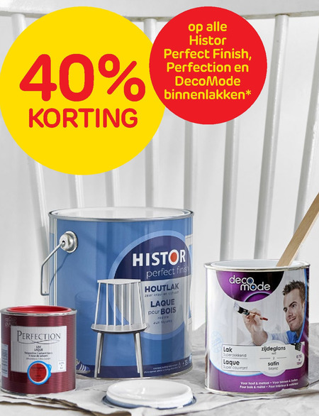 Histor   lak folder aanbieding bij  Praxis - details