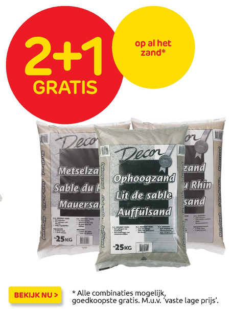 Decor   brekerzand, metselzand folder aanbieding bij  Praxis - details