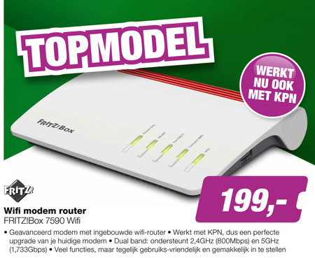 Fritz   wireless router folder aanbieding bij  EP Electronic Partner - details