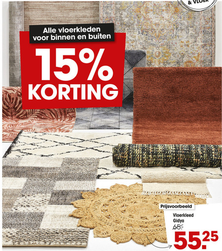 tuinkleed, vloerkleed aanbieding bij - details