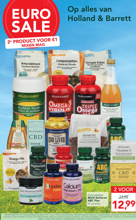 Holland and Barrett   visolie, zonnebloempitten folder aanbieding bij  Holland & Barrett - details