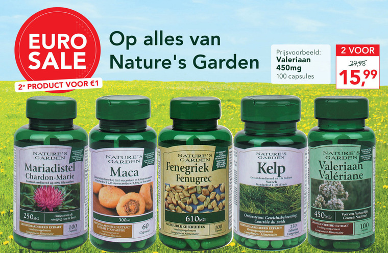 Natures Garden   voedingssupplement folder aanbieding bij  Holland & Barrett - details