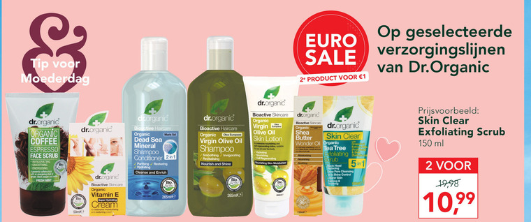 Dr Organic   conditioner, reinigingslotion folder aanbieding bij  Holland & Barrett - details